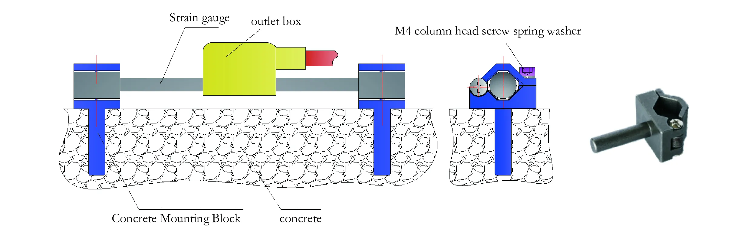 Inteligentný vibračný drôtový tenzometer (povrchový model) JMZX-212HAT/HB obrázok 9