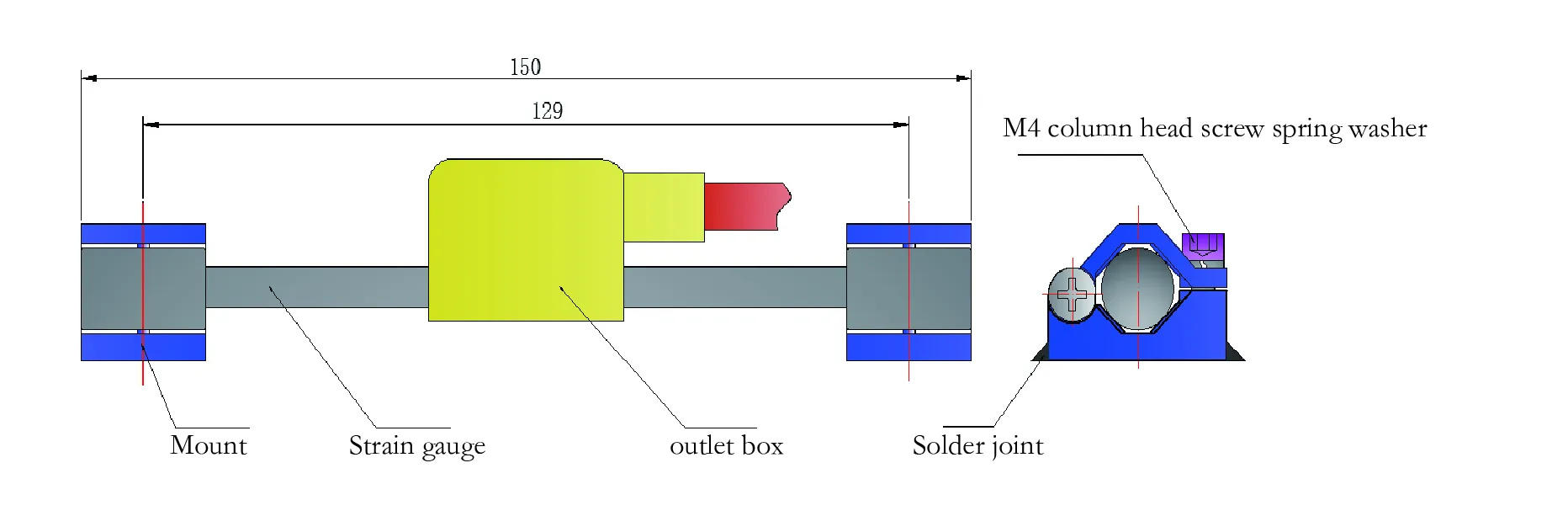 Inteligentný vibračný drôtený tenzometer (povrchový model) JMZX-212HAT/HB obrázok 8