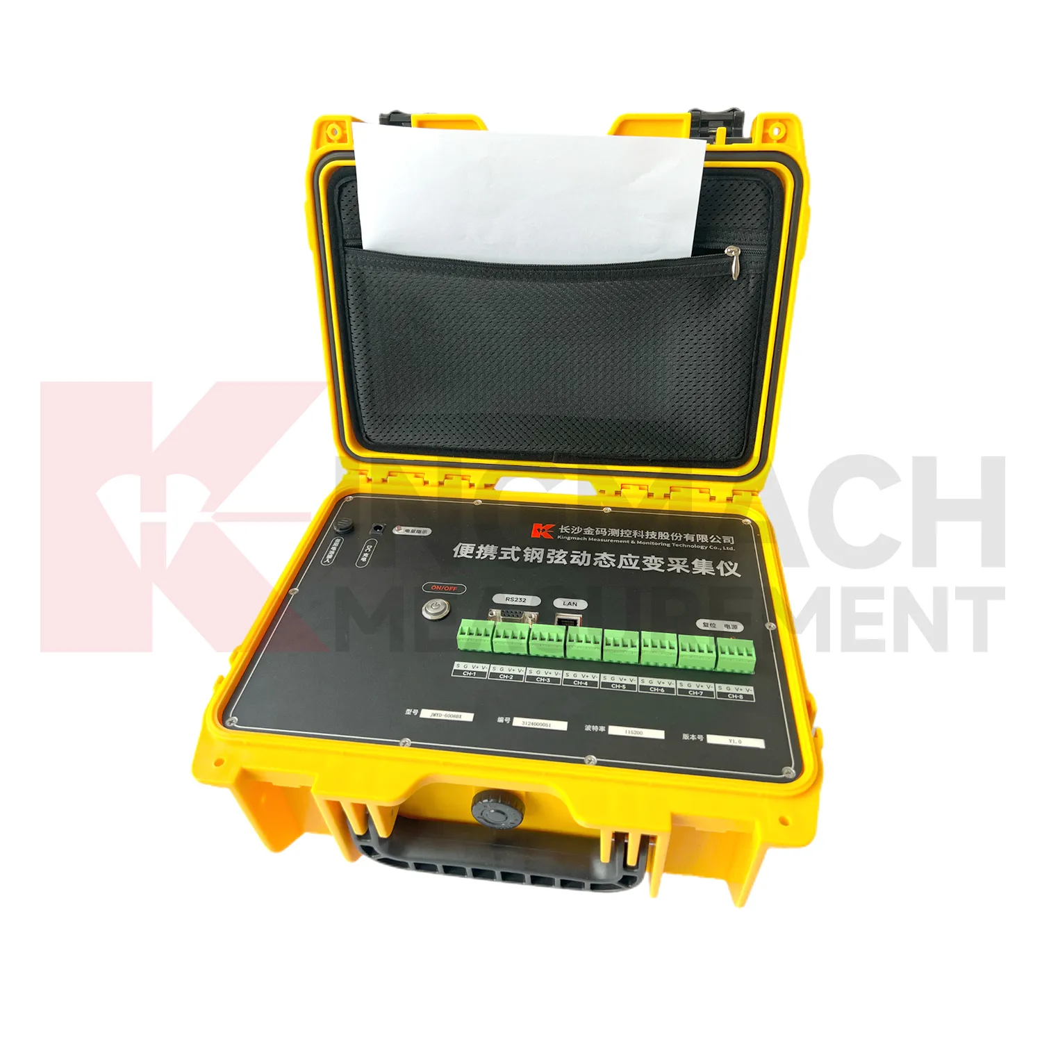 Prenosný vibračný drôt Odčítanie dynamického namáhania JMYD-6008BX